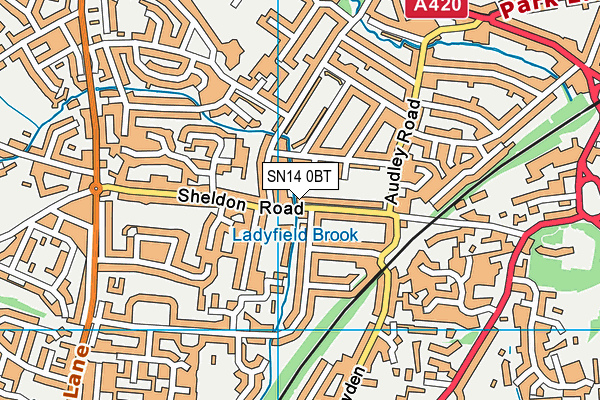SN14 0BT map - OS VectorMap District (Ordnance Survey) SN14 0BT map - OS VectorMap District (Ordnance Survey)