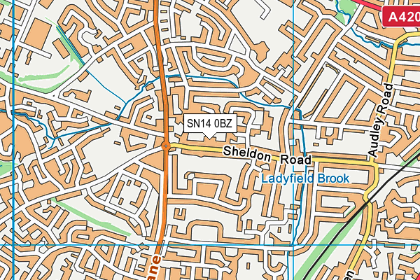 SN14 0BZ map - OS VectorMap District (Ordnance Survey) SN14 0BZ map - OS VectorMap District (Ordnance Survey)