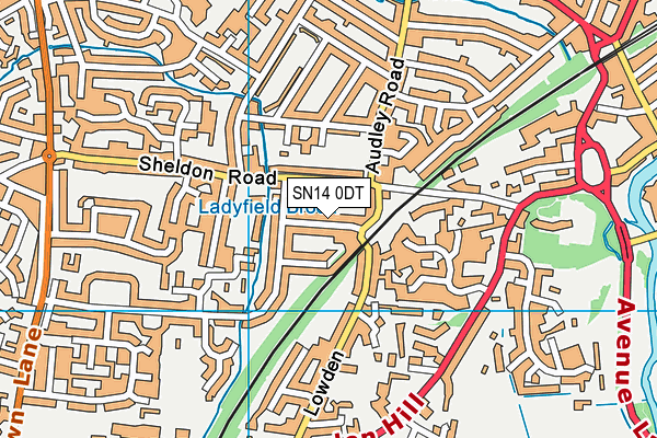 SN14 0DT map - OS VectorMap District (Ordnance Survey) SN14 0DT map - OS VectorMap District (Ordnance Survey)