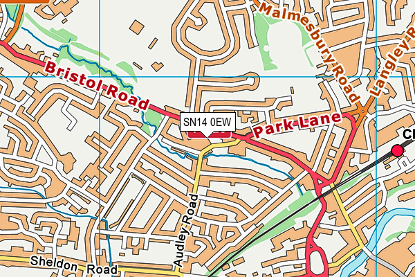 SN14 0EW map - OS VectorMap District (Ordnance Survey) SN14 0EW map - OS VectorMap District (Ordnance Survey)