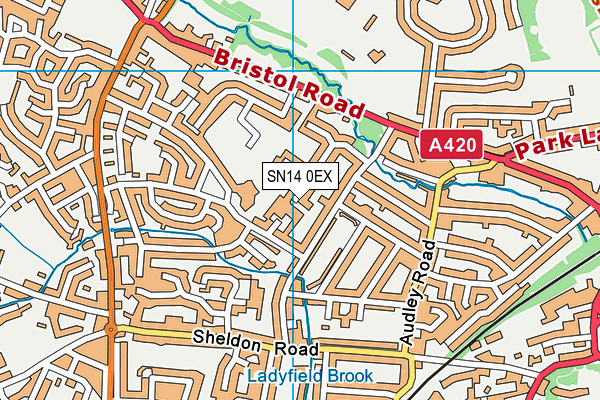 SN14 0EX map - OS VectorMap District (Ordnance Survey) SN14 0EX map - OS VectorMap District (Ordnance Survey)
