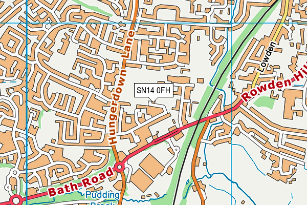 SN14 0FH map - OS VectorMap District (Ordnance Survey) SN14 0FH map - OS VectorMap District (Ordnance Survey)