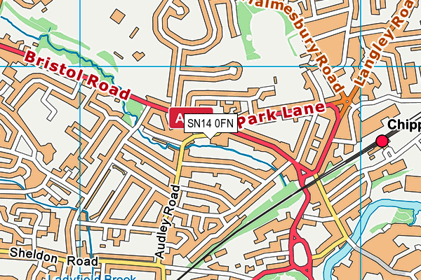 SN14 0FN map - OS VectorMap District (Ordnance Survey) SN14 0FN map - OS VectorMap District (Ordnance Survey)