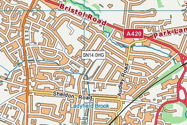 SN14 0HG map - OS VectorMap District (Ordnance Survey) SN14 0HG map - OS VectorMap District (Ordnance Survey)
