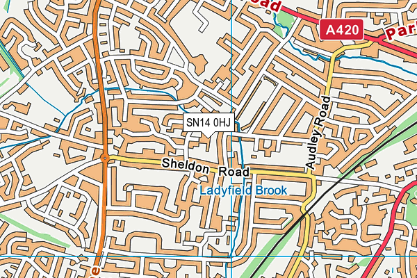 SN14 0HJ map - OS VectorMap District (Ordnance Survey) SN14 0HJ map - OS VectorMap District (Ordnance Survey)