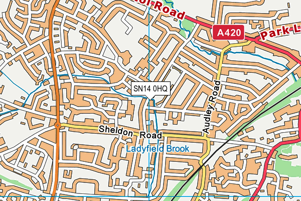 SN14 0HQ map - OS VectorMap District (Ordnance Survey) SN14 0HQ map - OS VectorMap District (Ordnance Survey)