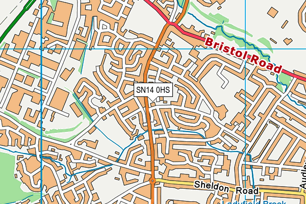 SN14 0HS map - OS VectorMap District (Ordnance Survey) SN14 0HS map - OS VectorMap District (Ordnance Survey)