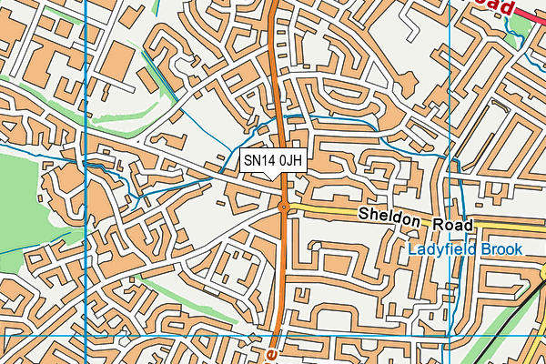 SN14 0JH map - OS VectorMap District (Ordnance Survey) SN14 0JH map - OS VectorMap District (Ordnance Survey)