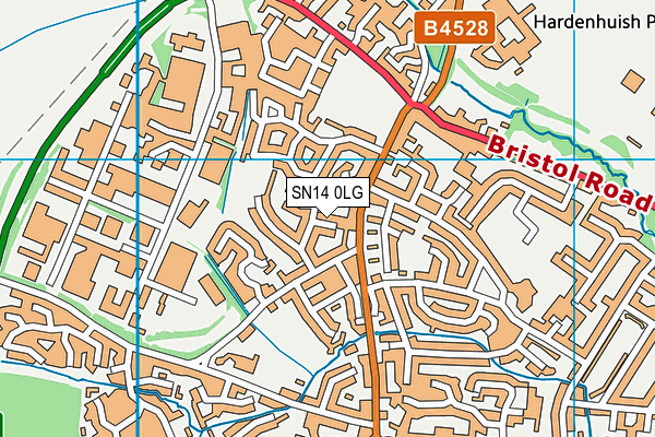 SN14 0LG map - OS VectorMap District (Ordnance Survey) SN14 0LG map - OS VectorMap District (Ordnance Survey)
