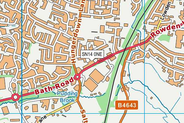 SN14 0NE map - OS VectorMap District (Ordnance Survey) SN14 0NE map - OS VectorMap District (Ordnance Survey)