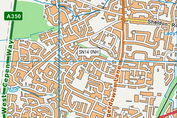 SN14 0NH map - OS VectorMap District (Ordnance Survey) SN14 0NH map - OS VectorMap District (Ordnance Survey)
