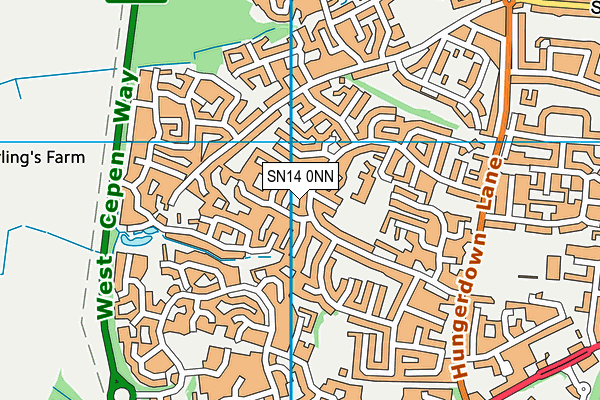 SN14 0NN map - OS VectorMap District (Ordnance Survey) SN14 0NN map - OS VectorMap District (Ordnance Survey)