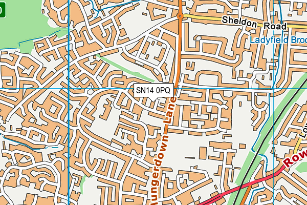 SN14 0PQ map - OS VectorMap District (Ordnance Survey) SN14 0PQ map - OS VectorMap District (Ordnance Survey)