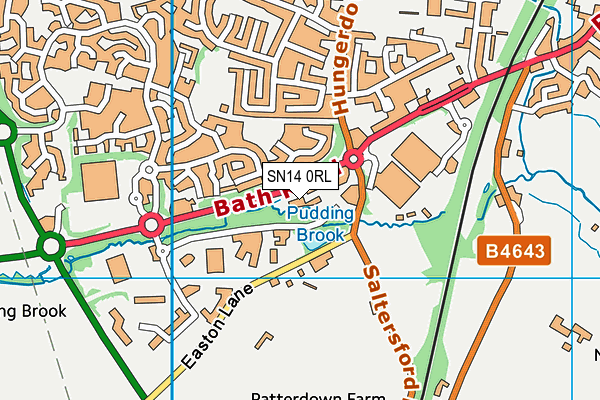SN14 0RL map - OS VectorMap District (Ordnance Survey) SN14 0RL map - OS VectorMap District (Ordnance Survey)