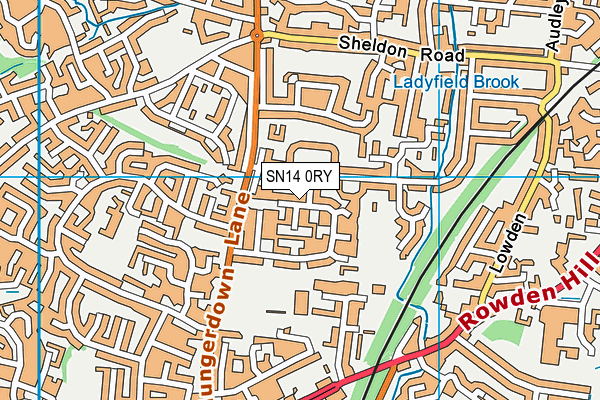 SN14 0RY map - OS VectorMap District (Ordnance Survey) SN14 0RY map - OS VectorMap District (Ordnance Survey)