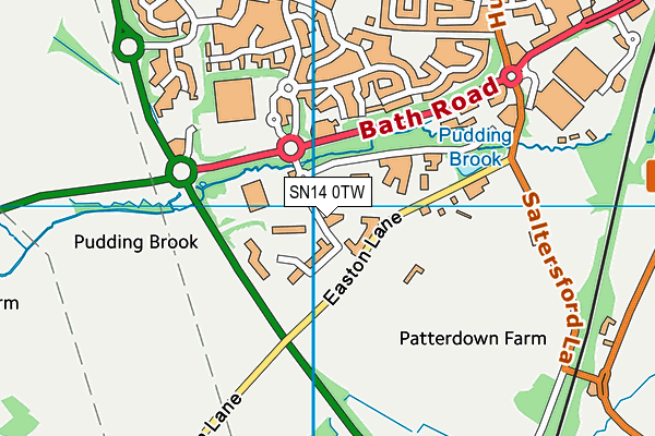 SN14 0TW map - OS VectorMap District (Ordnance Survey) SN14 0TW map - OS VectorMap District (Ordnance Survey)
