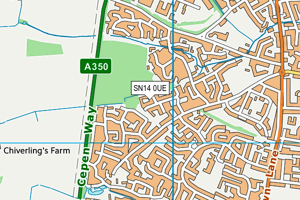 SN14 0UE map - OS VectorMap District (Ordnance Survey) SN14 0UE map - OS VectorMap District (Ordnance Survey)