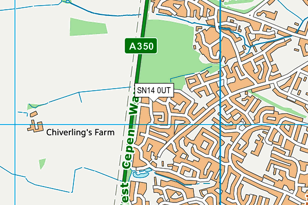 SN14 0UT map - OS VectorMap District (Ordnance Survey) SN14 0UT map - OS VectorMap District (Ordnance Survey)
