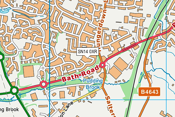 SN14 0XR map - OS VectorMap District (Ordnance Survey) SN14 0XR map - OS VectorMap District (Ordnance Survey)