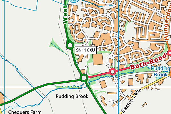 SN14 0XU map - OS VectorMap District (Ordnance Survey) SN14 0XU map - OS VectorMap District (Ordnance Survey)