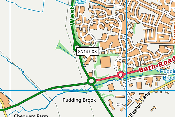 SN14 0XX map - OS VectorMap District (Ordnance Survey)