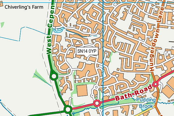 SN14 0YP map - OS VectorMap District (Ordnance Survey) SN14 0YP map - OS VectorMap District (Ordnance Survey)