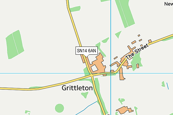 SN14 6AN map - OS VectorMap District (Ordnance Survey) SN14 6AN map - OS VectorMap District (Ordnance Survey)