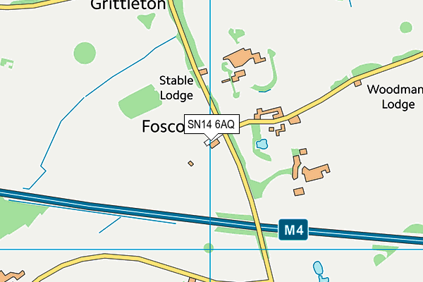 SN14 6AQ map - OS VectorMap District (Ordnance Survey) SN14 6AQ map - OS VectorMap District (Ordnance Survey)