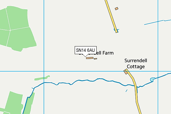 SN14 6AU map - OS VectorMap District (Ordnance Survey) SN14 6AU map - OS VectorMap District (Ordnance Survey)