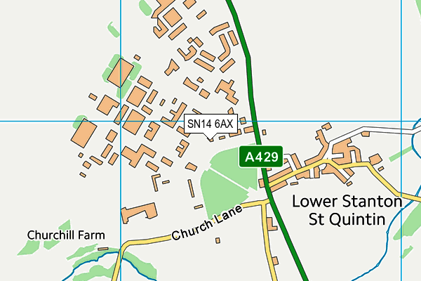SN14 6AX map - OS VectorMap District (Ordnance Survey) SN14 6AX map - OS VectorMap District (Ordnance Survey)