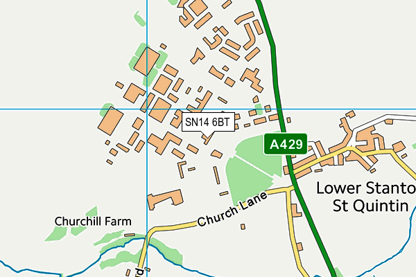 SN14 6BT map - OS VectorMap District (Ordnance Survey) SN14 6BT map - OS VectorMap District (Ordnance Survey)
