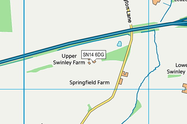 SN14 6DG map - OS VectorMap District (Ordnance Survey) SN14 6DG map - OS VectorMap District (Ordnance Survey)