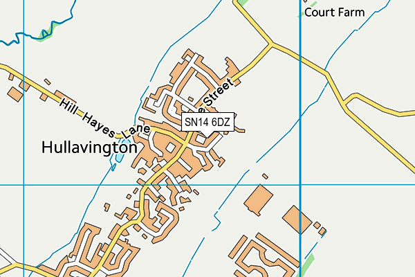 SN14 6DZ map - OS VectorMap District (Ordnance Survey) SN14 6DZ map - OS VectorMap District (Ordnance Survey)