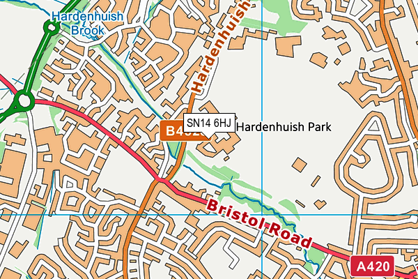SN14 6HJ map - OS VectorMap District (Ordnance Survey) SN14 6HJ map - OS VectorMap District (Ordnance Survey)