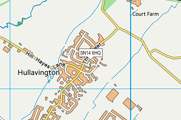 SN14 6HQ map - OS VectorMap District (Ordnance Survey) SN14 6HQ map - OS VectorMap District (Ordnance Survey)