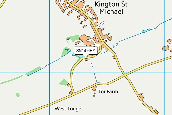 SN14 6HY map - OS VectorMap District (Ordnance Survey) SN14 6HY map - OS VectorMap District (Ordnance Survey)