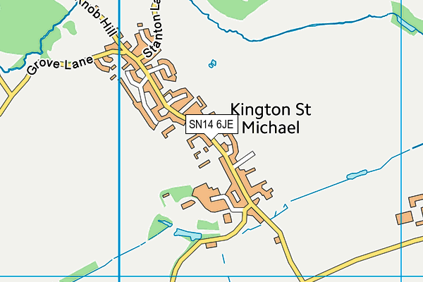 SN14 6JE map - OS VectorMap District (Ordnance Survey) SN14 6JE map - OS VectorMap District (Ordnance Survey)