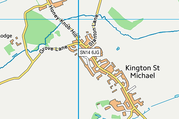 SN14 6JG map - OS VectorMap District (Ordnance Survey)