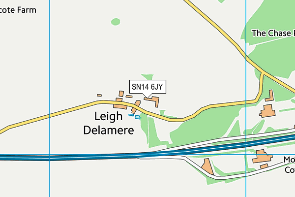 SN14 6JY map - OS VectorMap District (Ordnance Survey) SN14 6JY map - OS VectorMap District (Ordnance Survey)