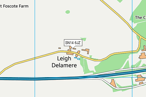 SN14 6JZ map - OS VectorMap District (Ordnance Survey) SN14 6JZ map - OS VectorMap District (Ordnance Survey)