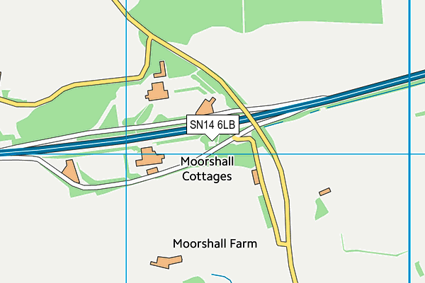 SN14 6LB map - OS VectorMap District (Ordnance Survey) SN14 6LB map - OS VectorMap District (Ordnance Survey)