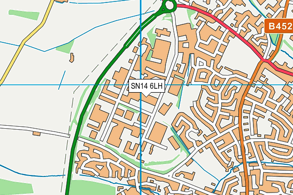 SN14 6LH map - OS VectorMap District (Ordnance Survey) SN14 6LH map - OS VectorMap District (Ordnance Survey)