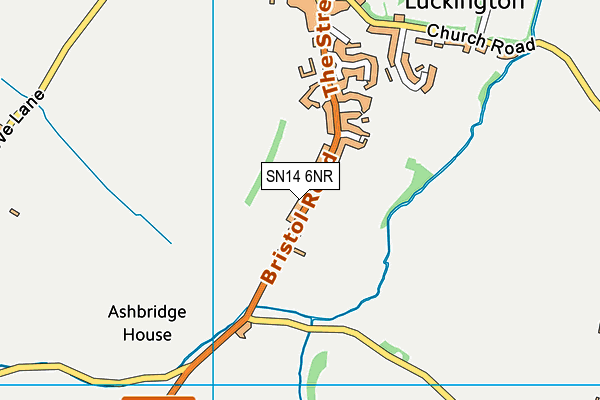SN14 6NR map - OS VectorMap District (Ordnance Survey) SN14 6NR map - OS VectorMap District (Ordnance Survey)