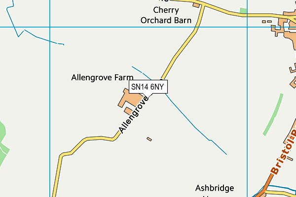SN14 6NY map - OS VectorMap District (Ordnance Survey) SN14 6NY map - OS VectorMap District (Ordnance Survey)