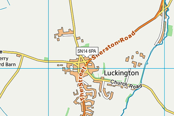 SN14 6PA map - OS VectorMap District (Ordnance Survey) SN14 6PA map - OS VectorMap District (Ordnance Survey)