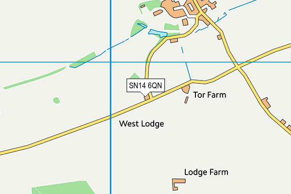 SN14 6QN map - OS VectorMap District (Ordnance Survey) SN14 6QN map - OS VectorMap District (Ordnance Survey)
