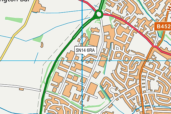 SN14 6RA map - OS VectorMap District (Ordnance Survey) SN14 6RA map - OS VectorMap District (Ordnance Survey)