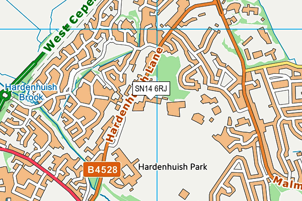 SN14 6RJ map - OS VectorMap District (Ordnance Survey) SN14 6RJ map - OS VectorMap District (Ordnance Survey)