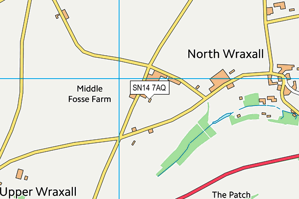 SN14 7AQ map - OS VectorMap District (Ordnance Survey)