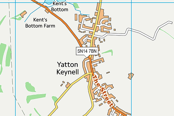SN14 7BN map - OS VectorMap District (Ordnance Survey)